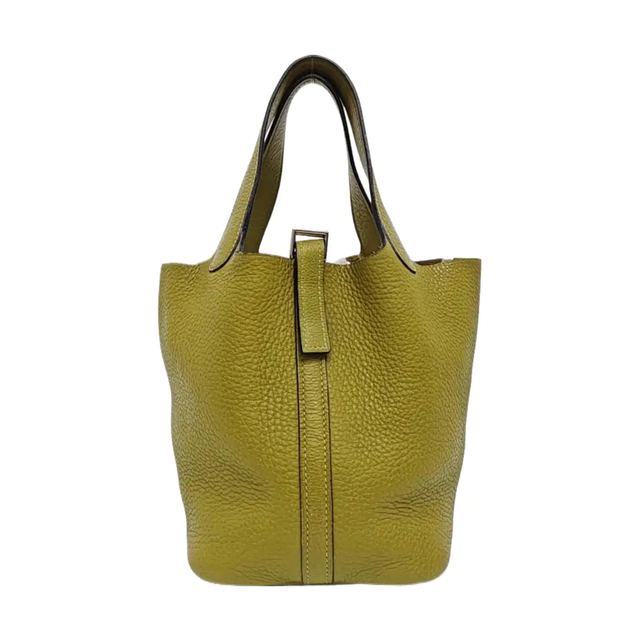 Hermès Picotin 18 Handtasche, Grün, Leder