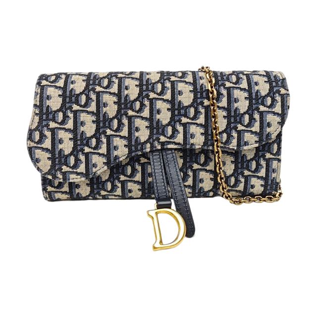 Dior Saddle Schultertasche, 20 cm, Blau, Artikel 71406986, Stoff
