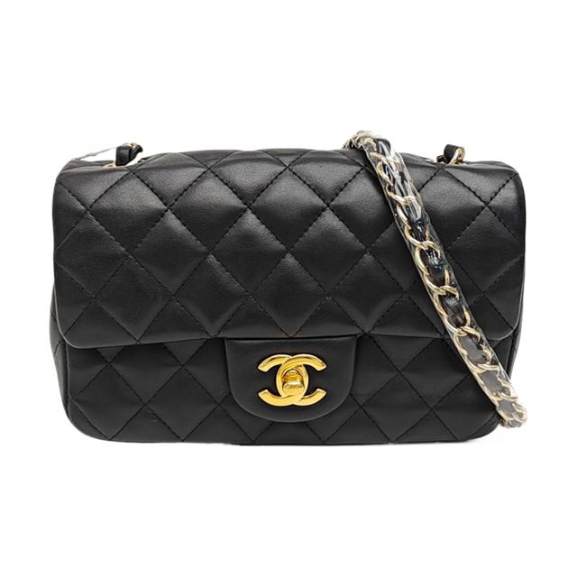 Chanel Classic Flap Schultertasche, 20 cm, Schwarz, Artikel 71535914, Leder