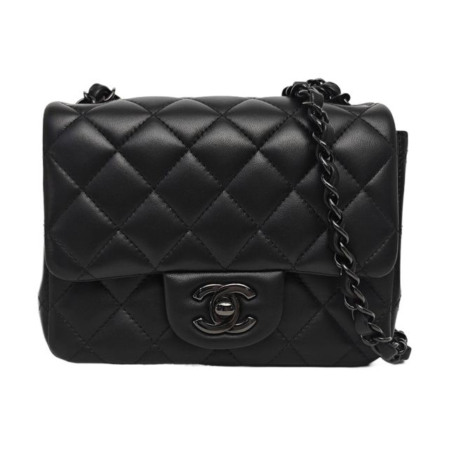Chanel Classic Flap Schultertasche, 17 cm, Schwarz, Artikel 71605771, Leder