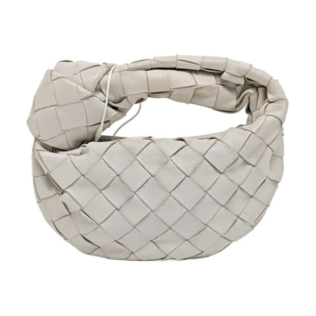 Bottega Veneta Jodie Handtasche, 17 cm, Weiß, Leder