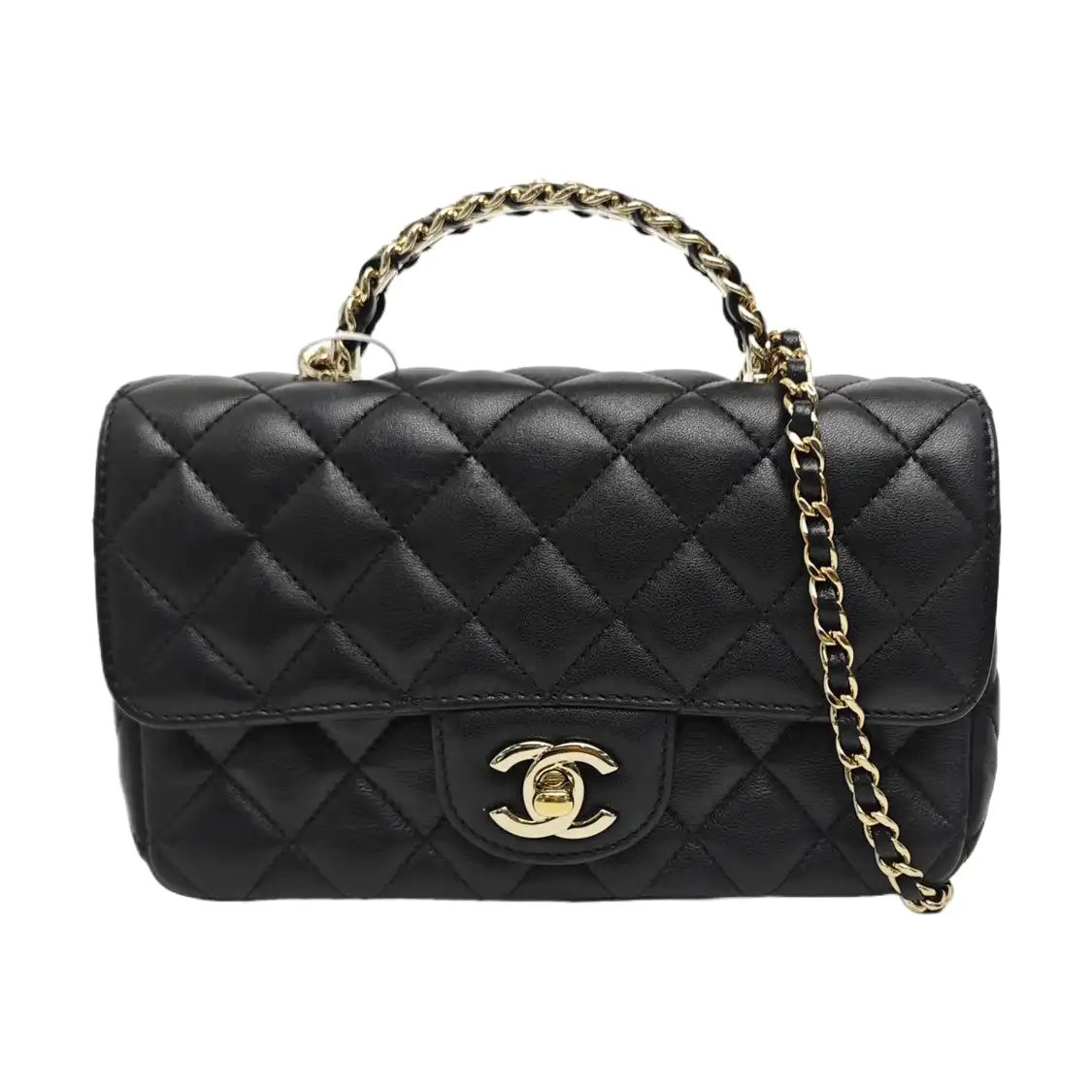 CHANEL Classic Flap, black, Leather, photograph 1