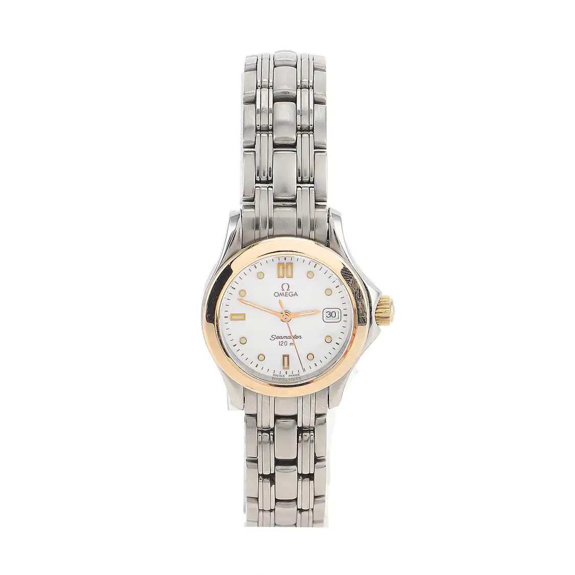 Omega Seamaster, White, Steel, photograph 1