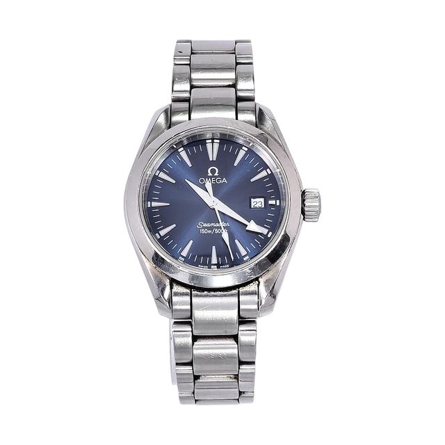 Omega Seamaster Aqua Terra, Marineblau, Stahl