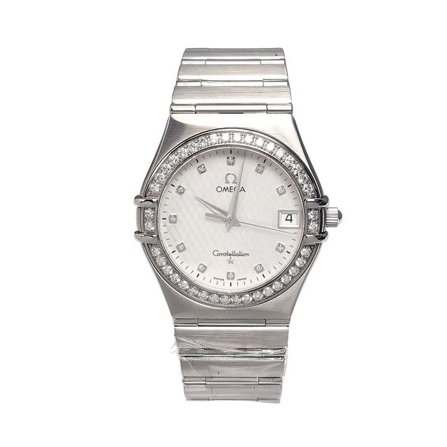 Omega Constellation, argent, acier