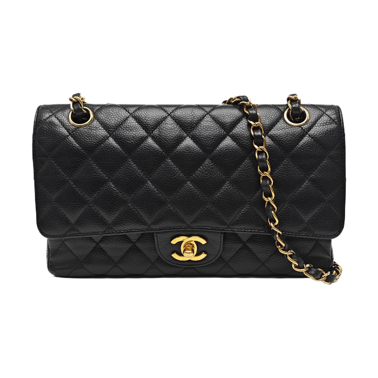CHANEL Classic Flap, black, Leather, photograph 1