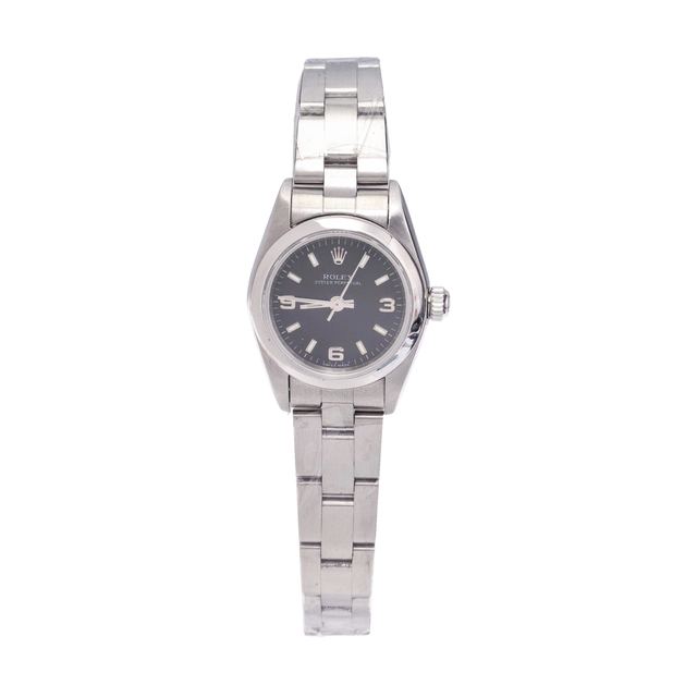 ROLEX Oyster Perpetual, 黑色, 金屬