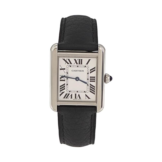 Cartier Tank, blanc, métal