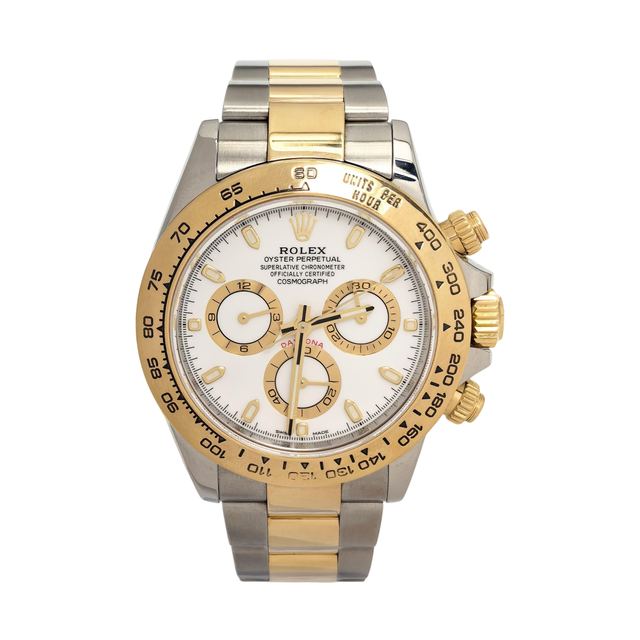 ROLEX Cosmograph Daytona, أبيض, معدن