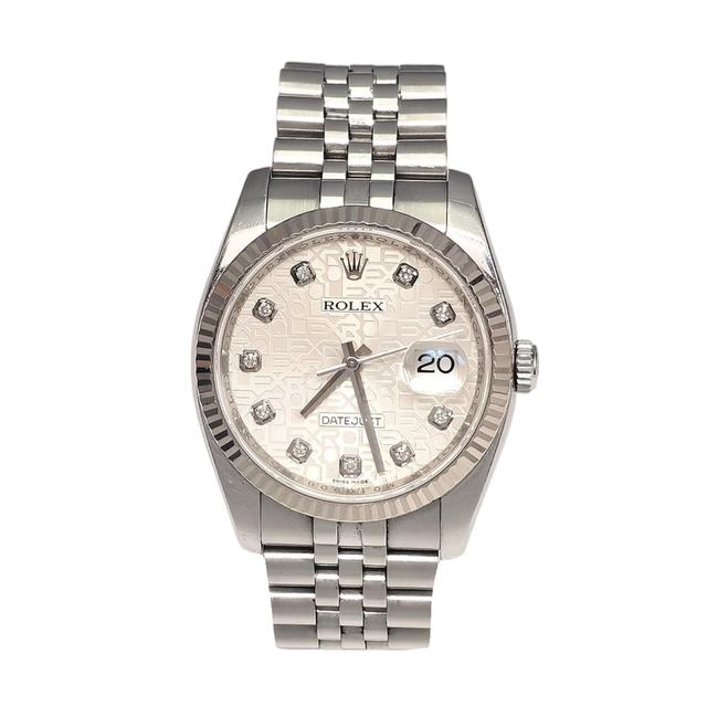 ROLEX Datejust, فضة