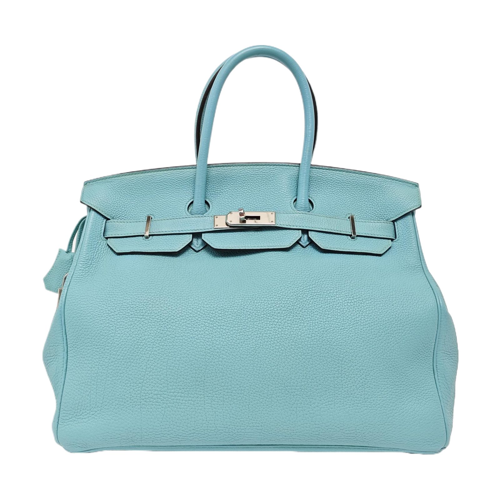 HERMÈS Birkin 35, فضة, جلد, صورة 1