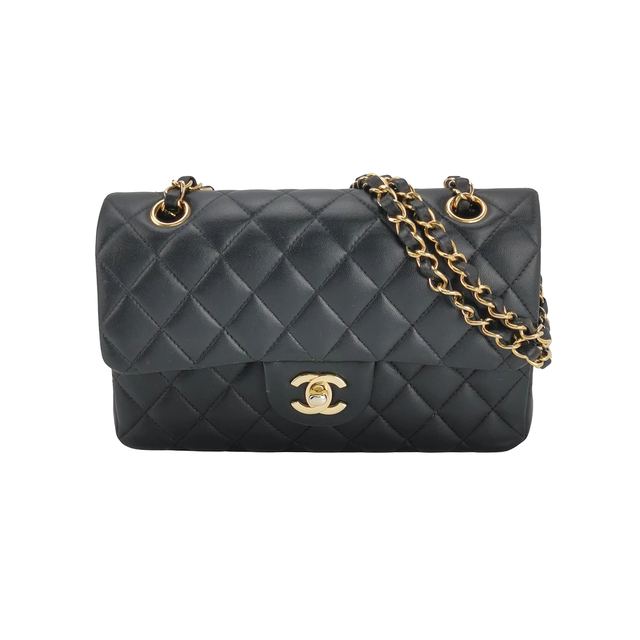Chanel Classic Flap, أسود, جلد