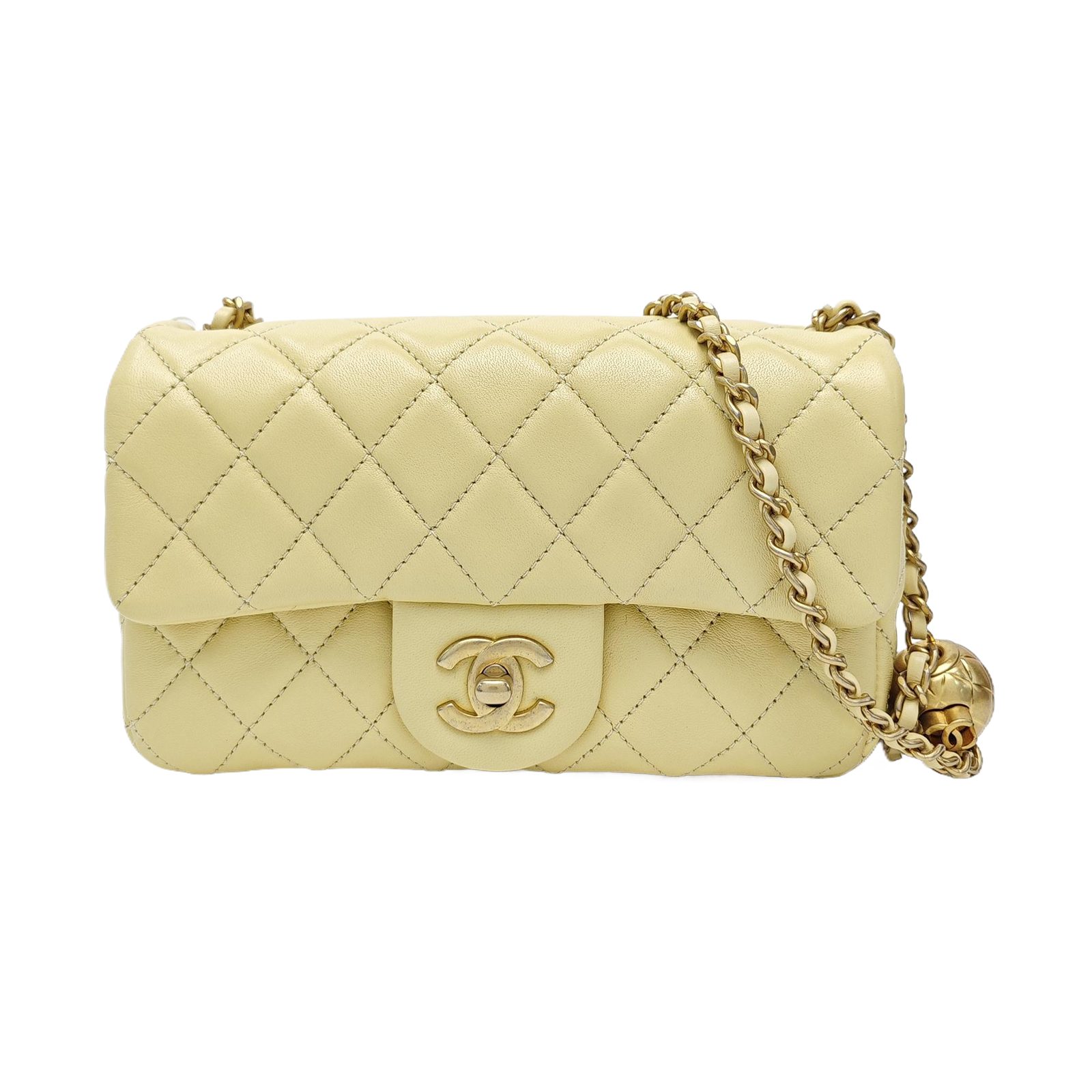 CHANEL Classic Flap, Gelb, Leder, Fotografiere 1