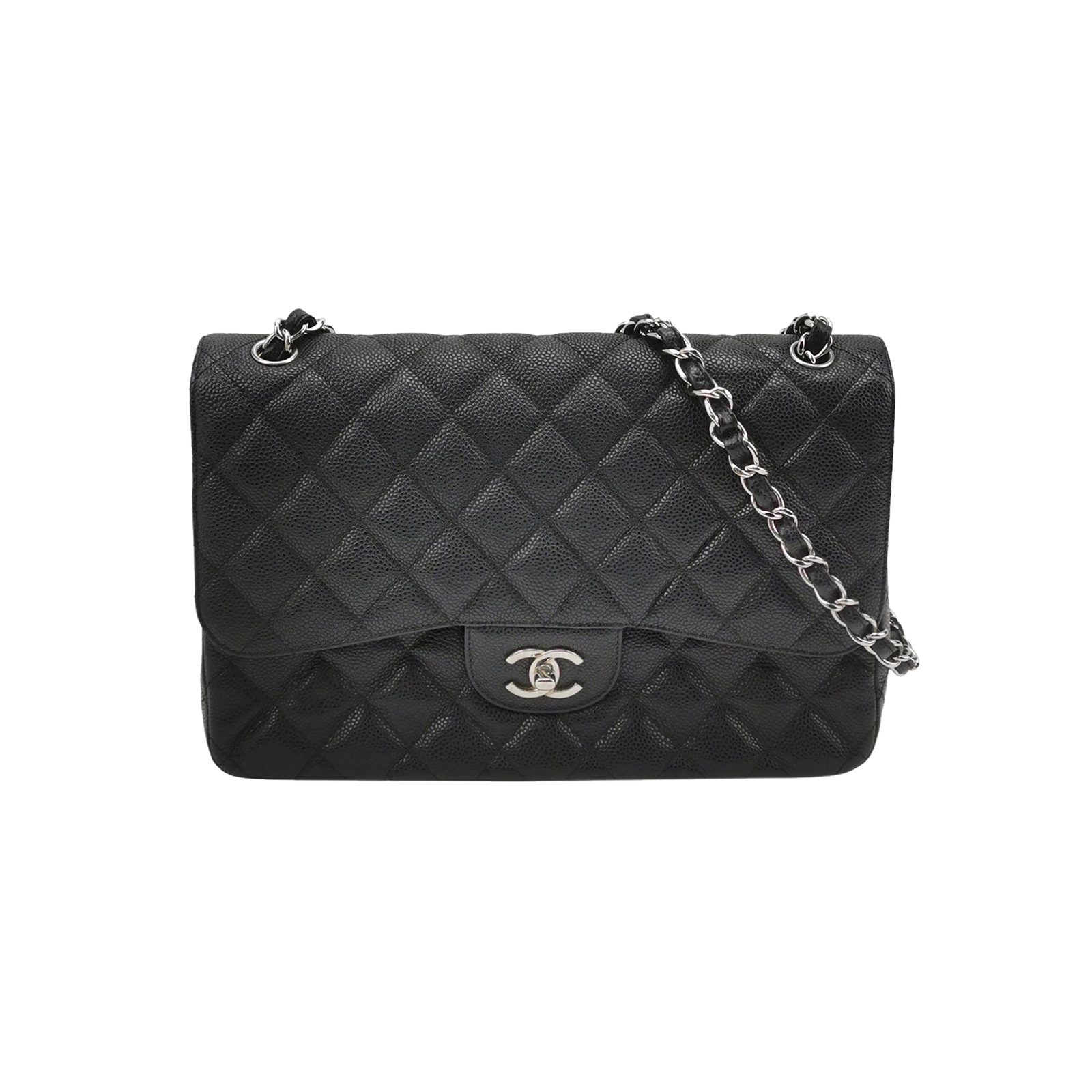 Chanel Classic Flap, black, Leather, photograph 1