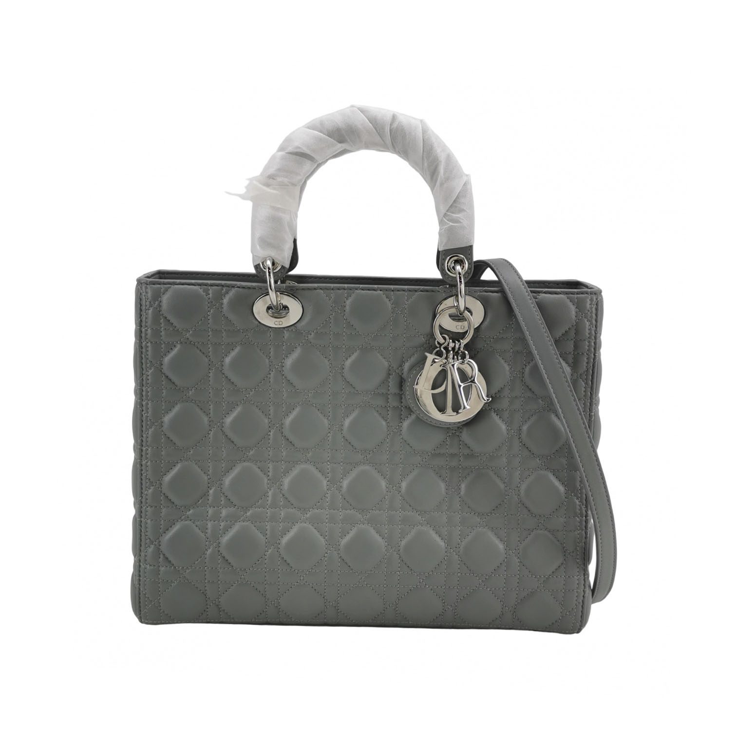 Dior Lady Dior, grey, Leather, photograph 1
