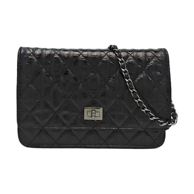 CHANEL Handbag, 黑色, 皮革