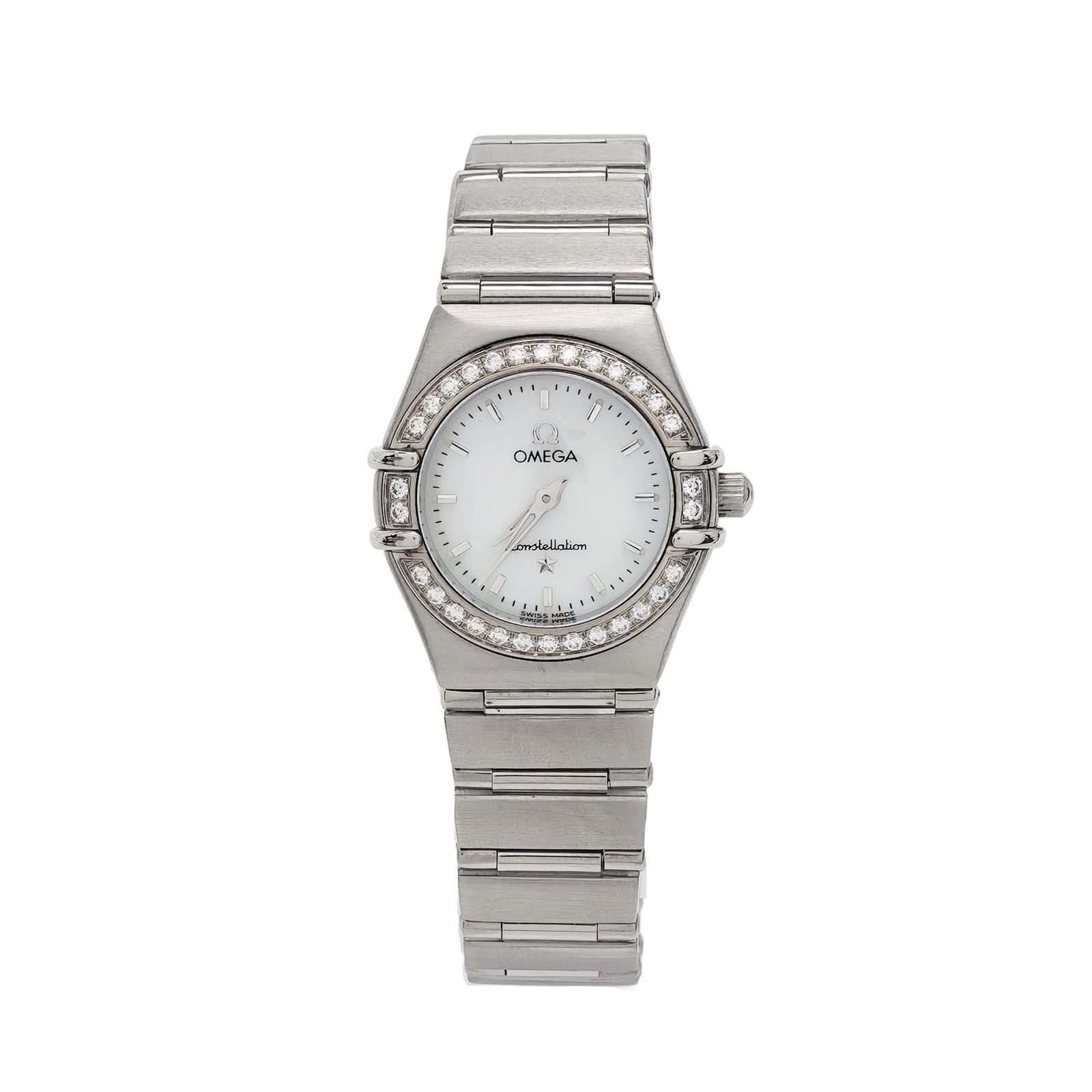Omega Constellation, Weiß, Stahl, Fotografiere 1
