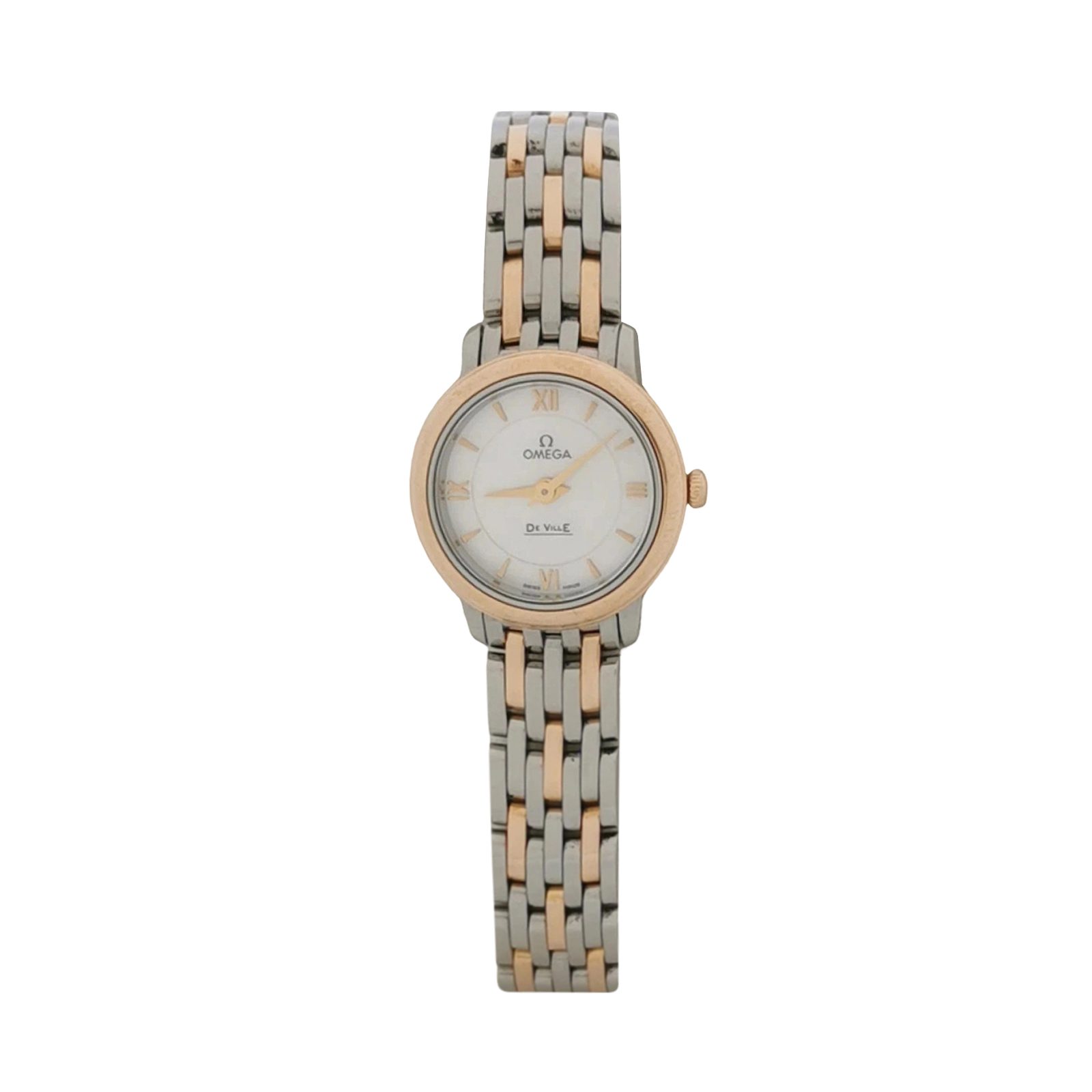 Omega De Ville 18, White, gold and steel, photograph 1