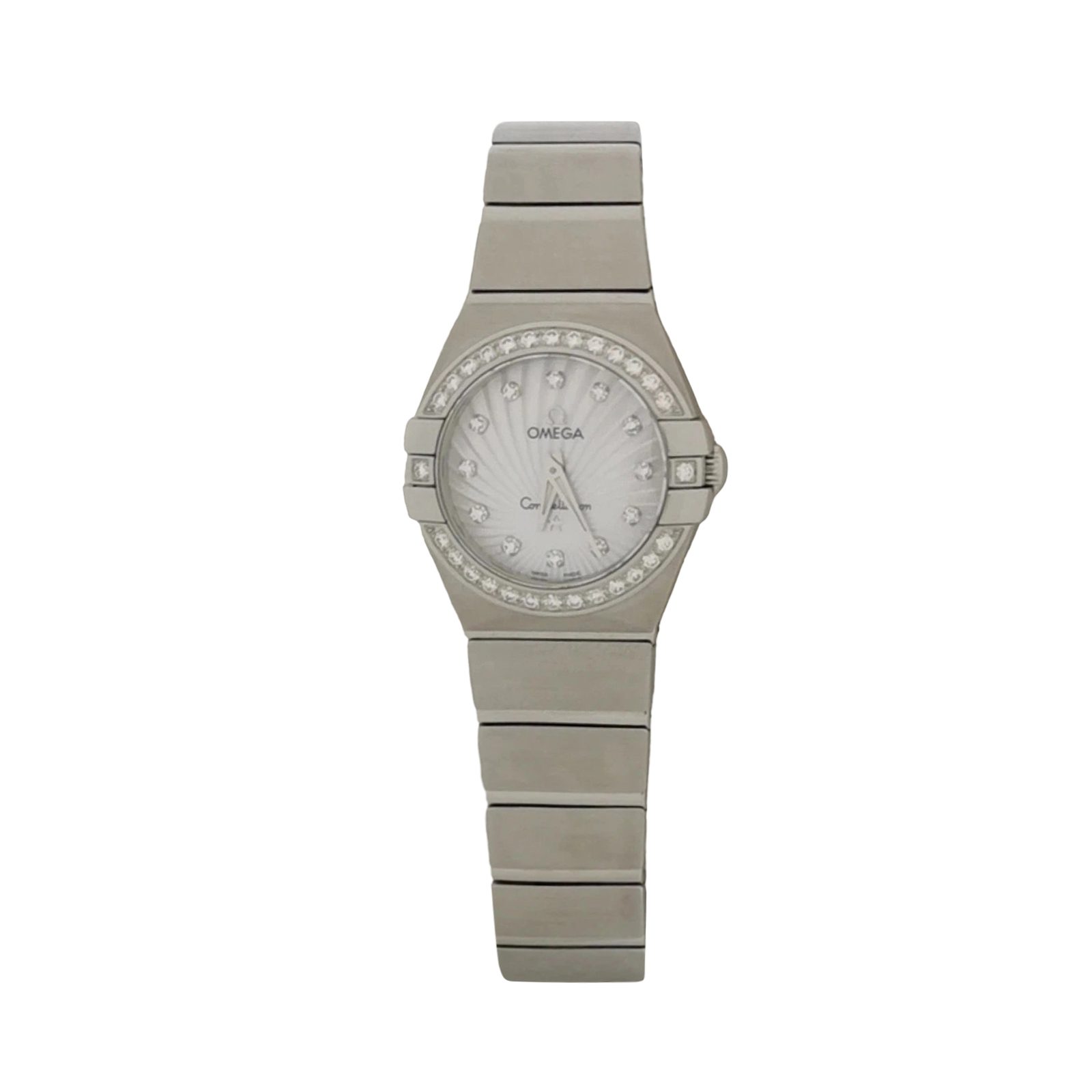 Omega Constellation, Weiß, Stahl, Fotografiere 1