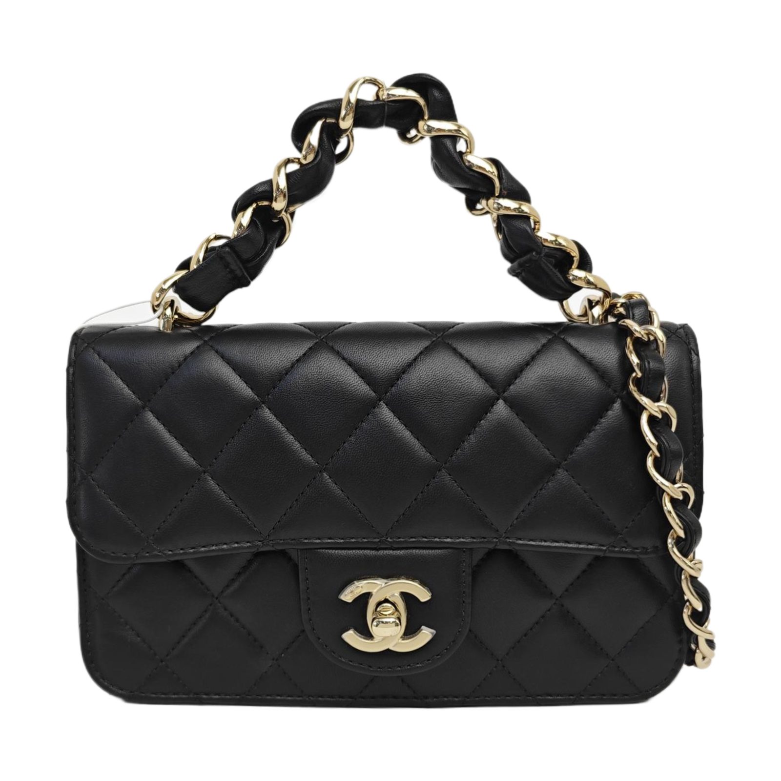CHANEL Classic Flap, Schwarz, Leder, Fotografiere 1