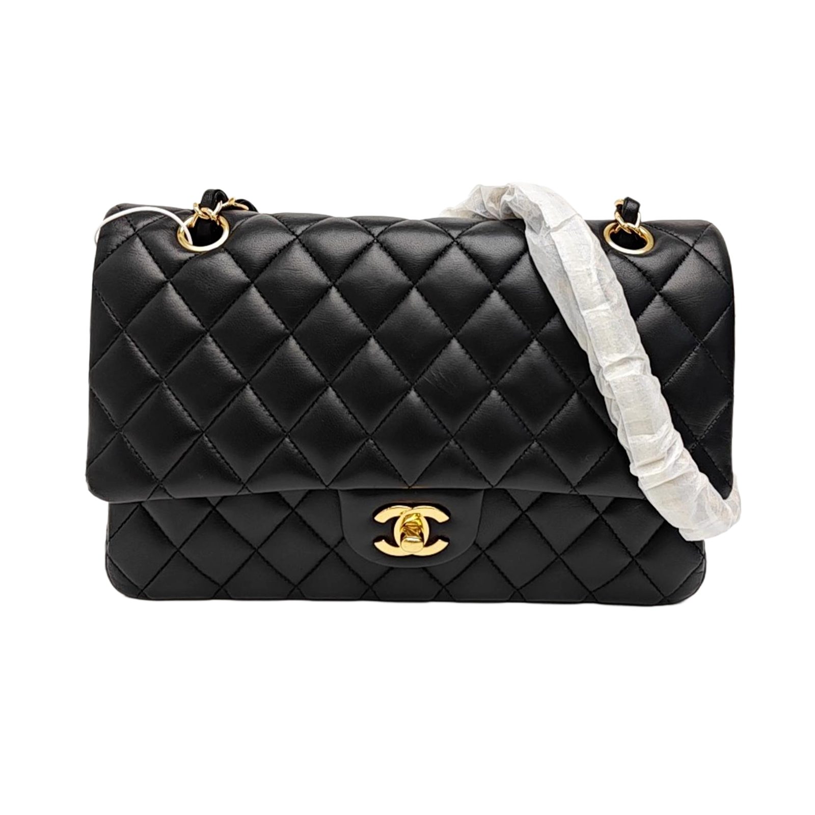 CHANEL Classic Flap, black, Leather, photograph 1