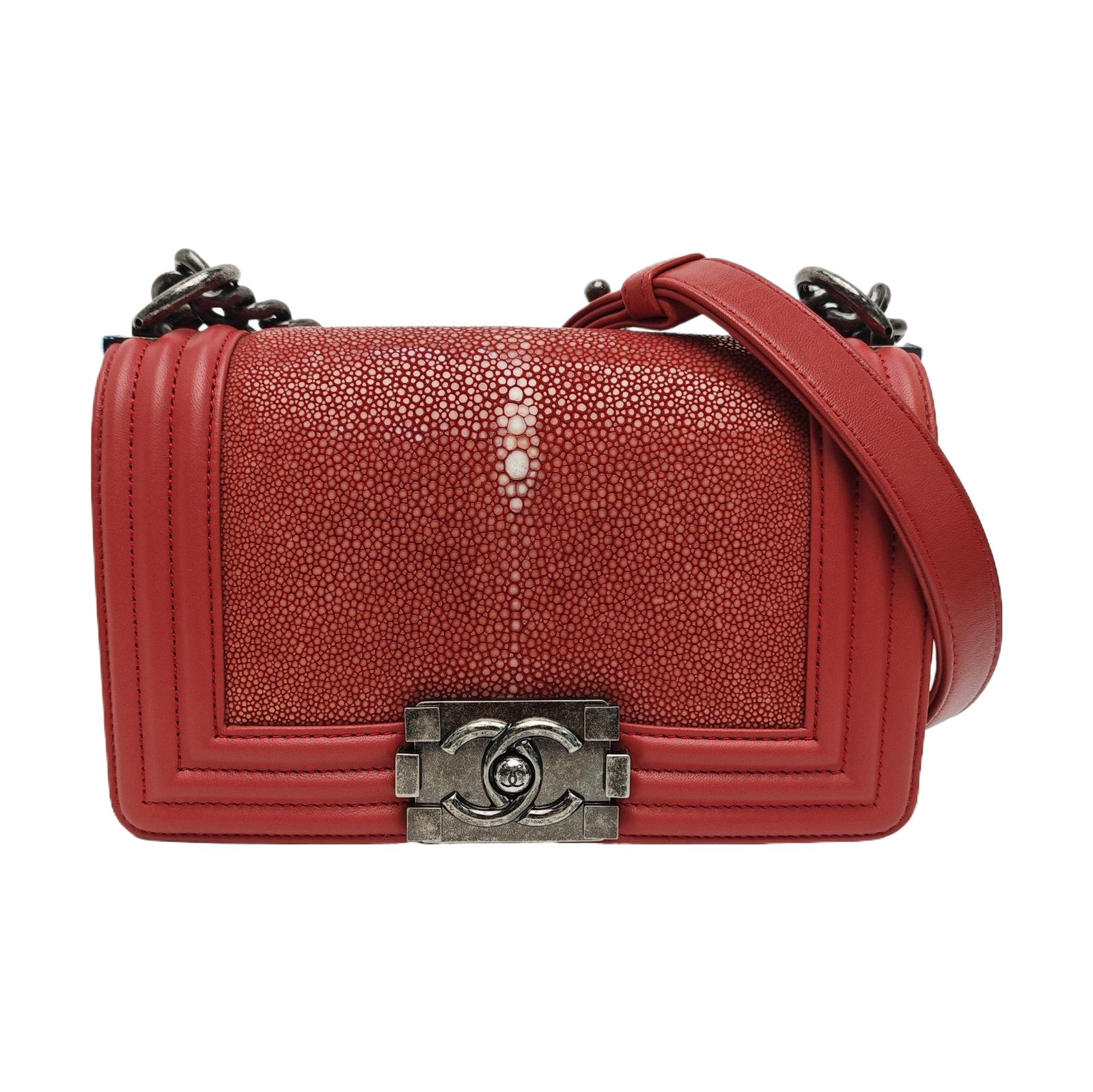 Chanel Boy 肩袋, 20.5 cm, 紅色, 商品 903880547778, 第 1 張照片