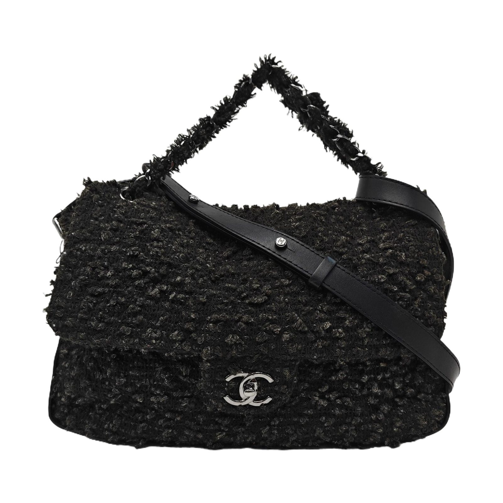 Chanel Classic Flap حقيبة يد, 34 cm, أسود, صورة 1