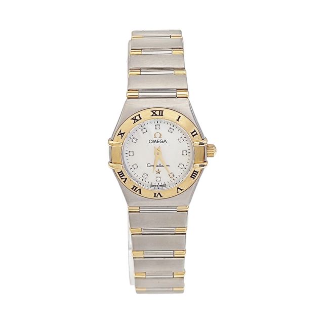 Omega Constellation Uhr, 22.5 mm, weißes Zifferblatt, Artikel 911313130325