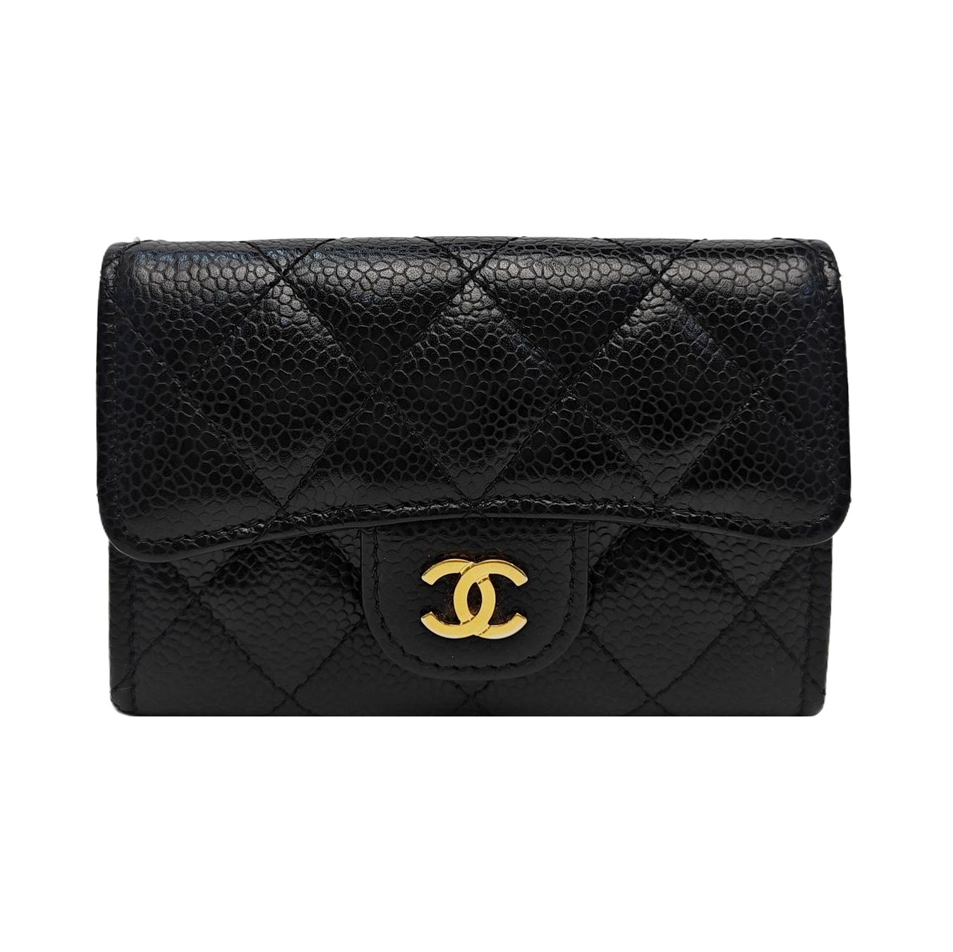 Chanel Classic Flap Kartenetui, 11 cm, Schwarz, Artikel 916069387413, Leder, Fotografiere 1