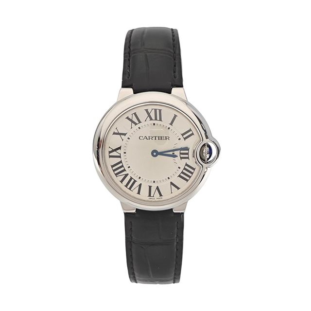 Cartier Ballon Bleu de Cartier Uhr, 36.6 mm, weißes Zifferblatt