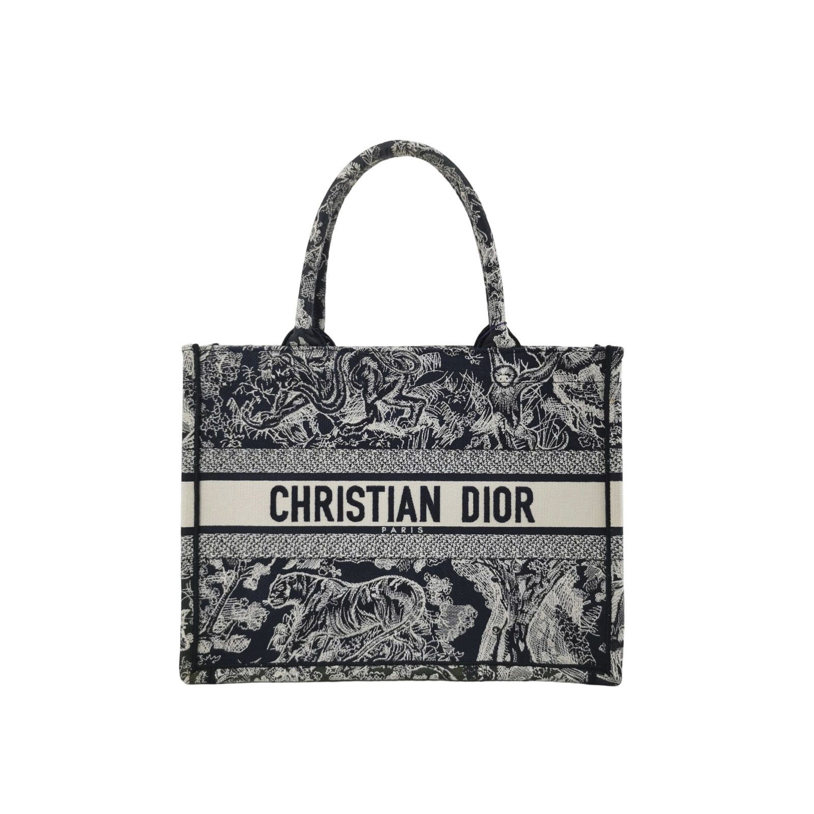 Dior Book Tote Handtasche, 36 cm, Blau, Canvas, Fotografiere 1