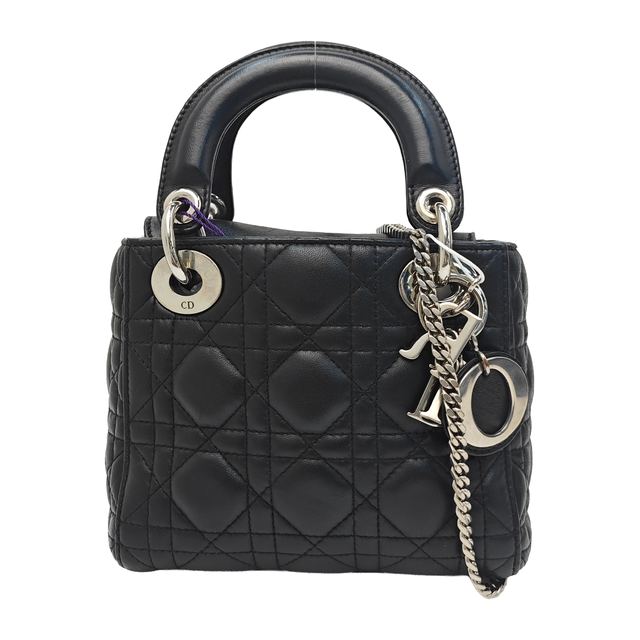 Dior Lady Dior Handtasche, 17 cm, Schwarz, Artikel 926950830086, Lammleder