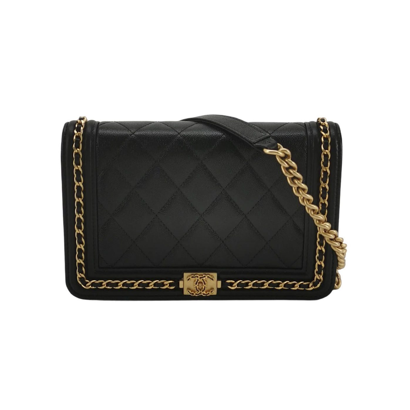 Chanel Boy Bag, 19 cm, black, Leather, photograph 1