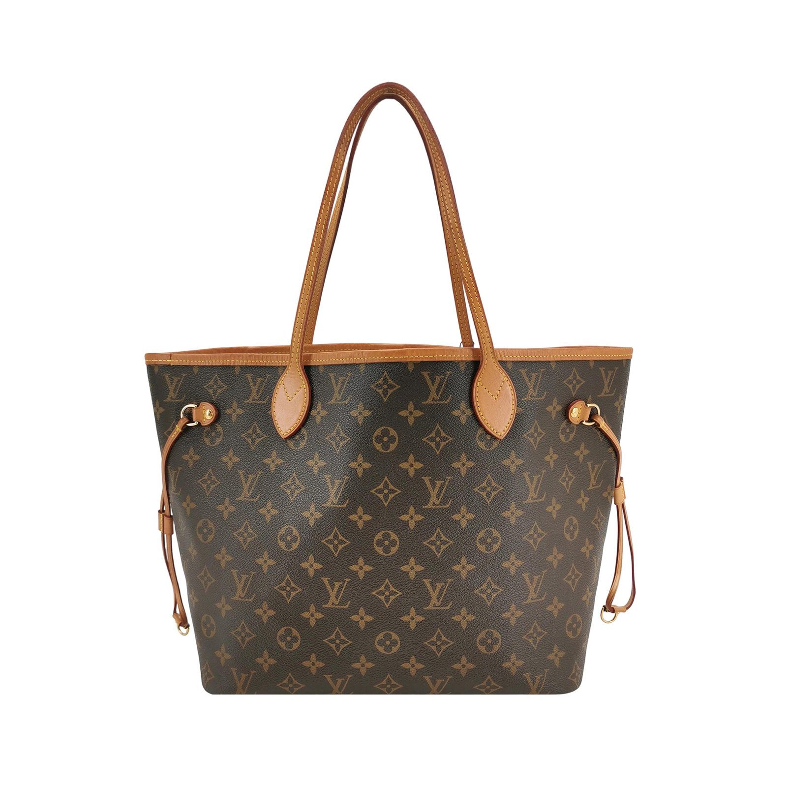 Louis Vuitton Neverfull Shoulder Bag, 32 cm, brown, Synthetic material, Vegetable-tanned leather, photograph 1