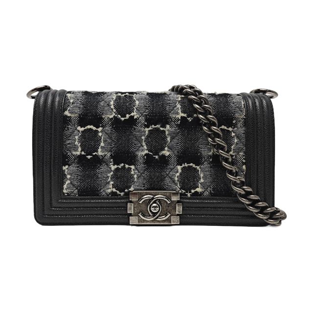 Chanel Boy Schultertasche, 25 cm, Schwarz, Artikel 945409637571