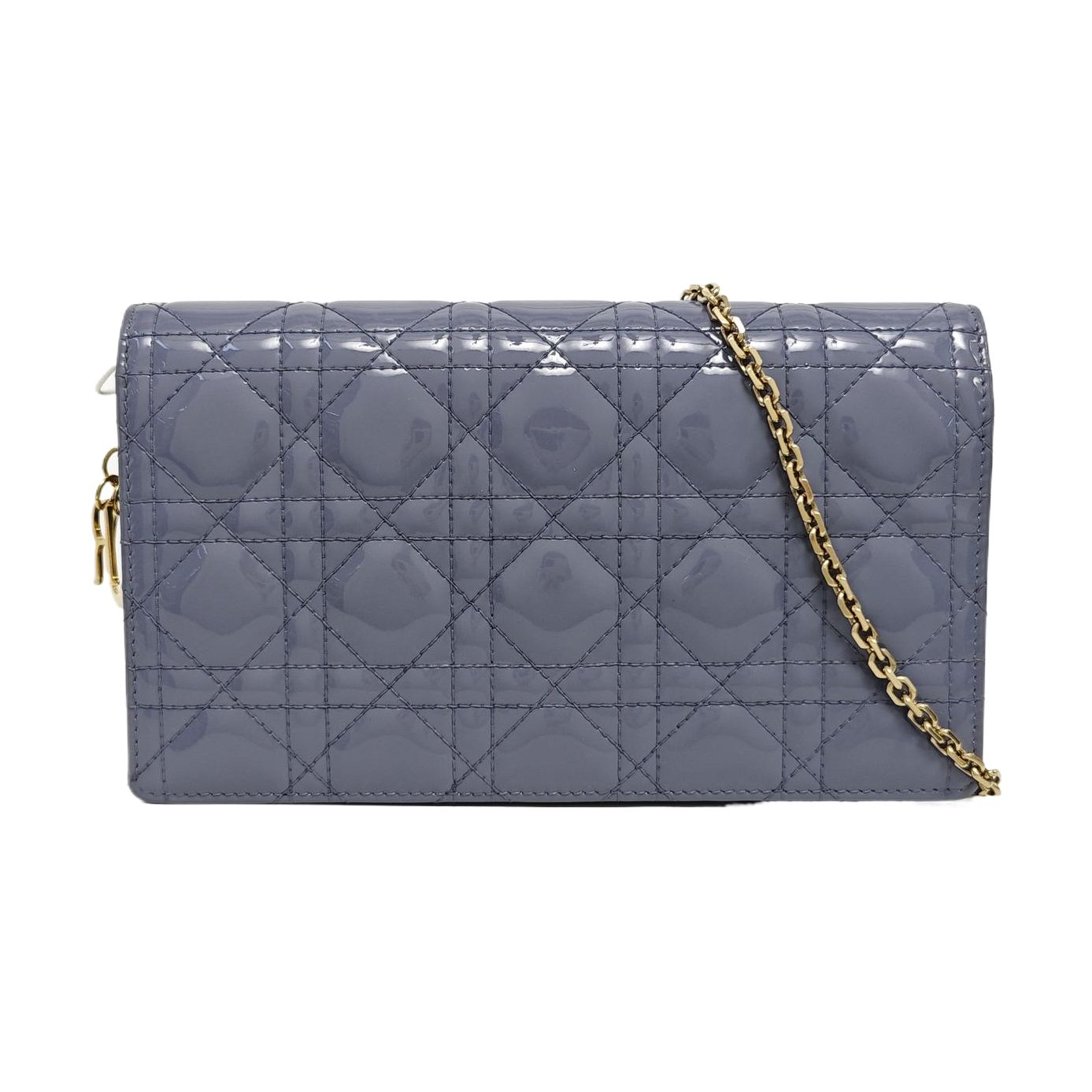 Dior Lady Dior Shoulder Bag, blue, Patent leather, photograph 1
