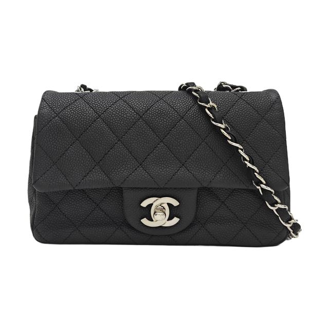 Chanel Classic Flap Schultertasche, 20 cm, Schwarz, Artikel 949273287568, Lammleder