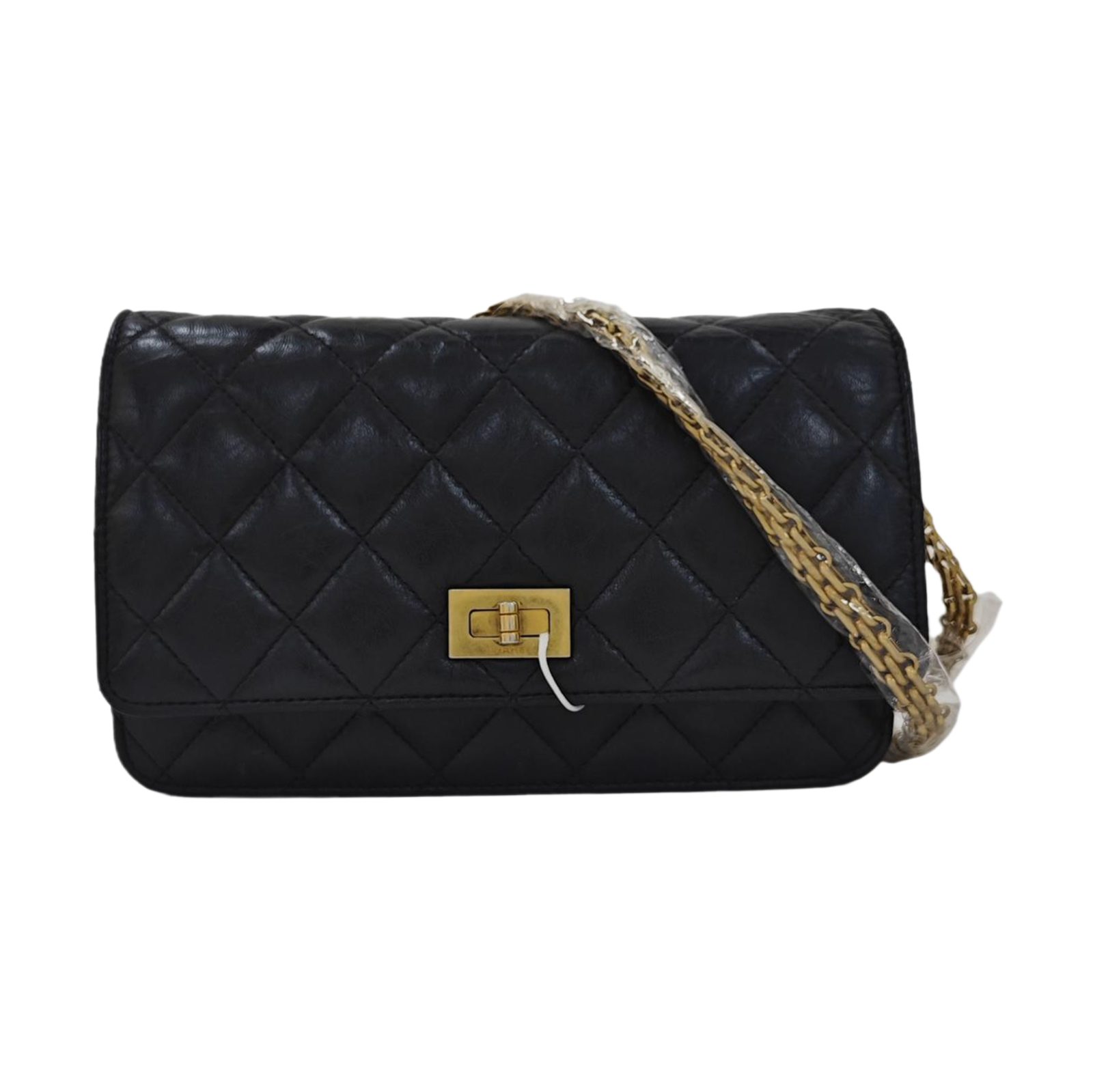 Chanel 2.55 Shoulder Bag, 19.2 cm, black, Item 952602244701, Leather, photograph 1