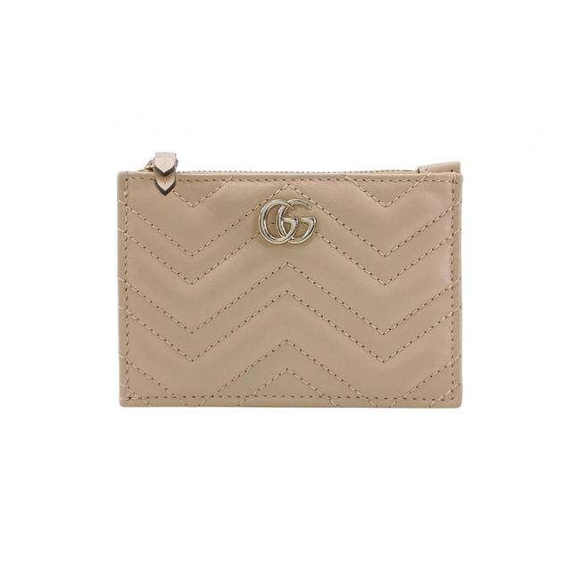 Gucci GG Marmont Schlüssel Gehäuse, 12 cm, Rosa, Leder