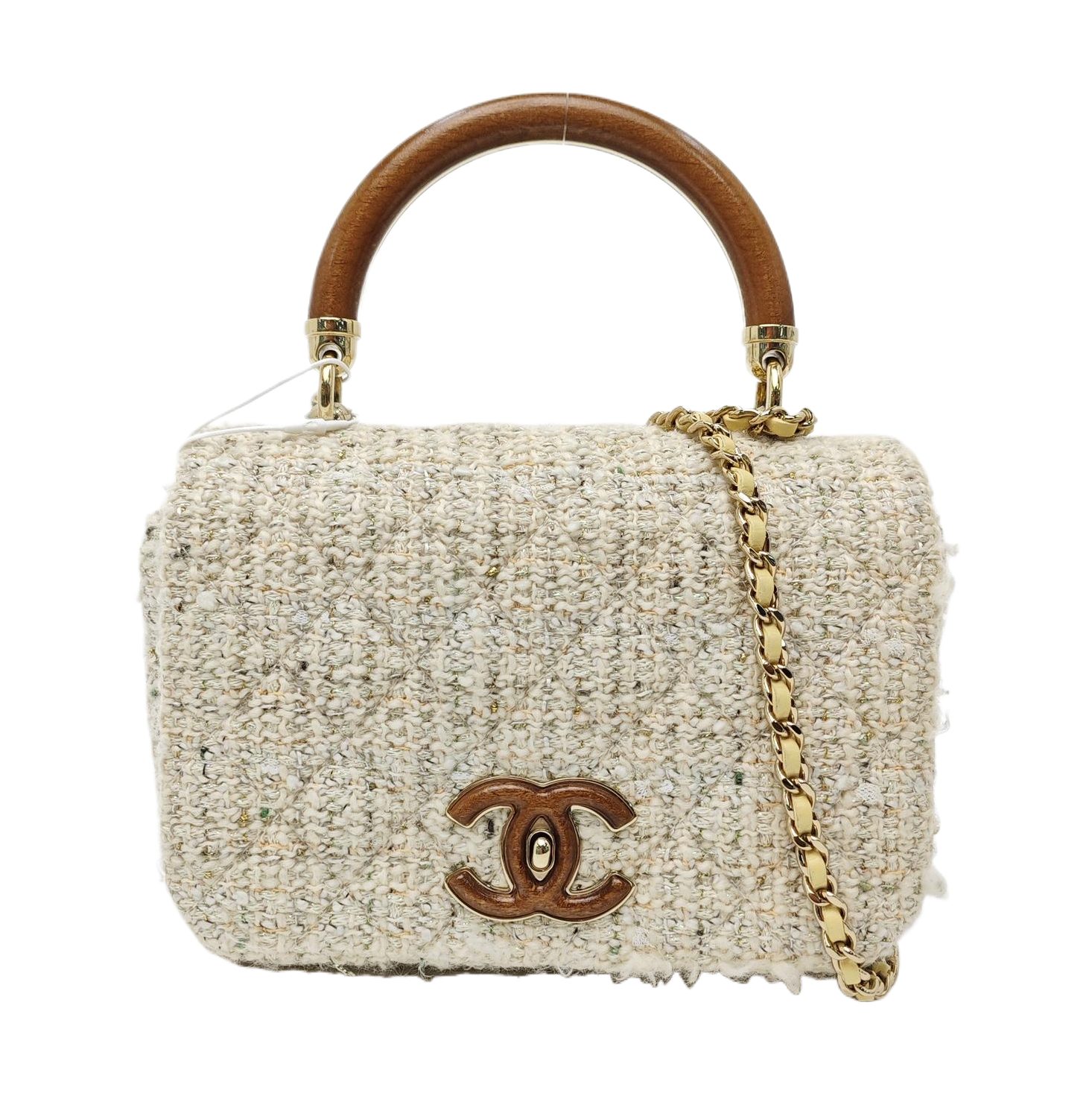 Chanel Classic Flap 手袋, 20 cm, 米色, 第 1 張照片