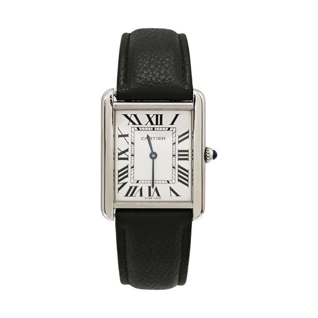 Cartier Tank Uhr, 27.4 mm, weißes Zifferblatt
