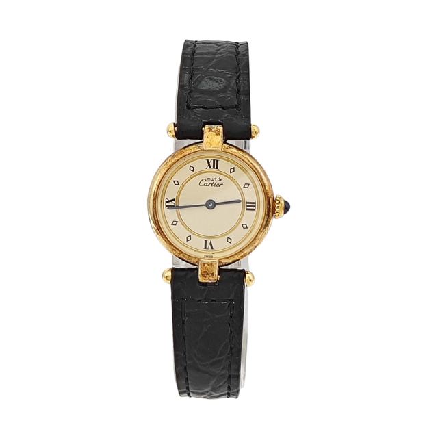 Cartier Must de Cartier Vendôme Uhr, 24 mm, weißes Zifferblatt, 925