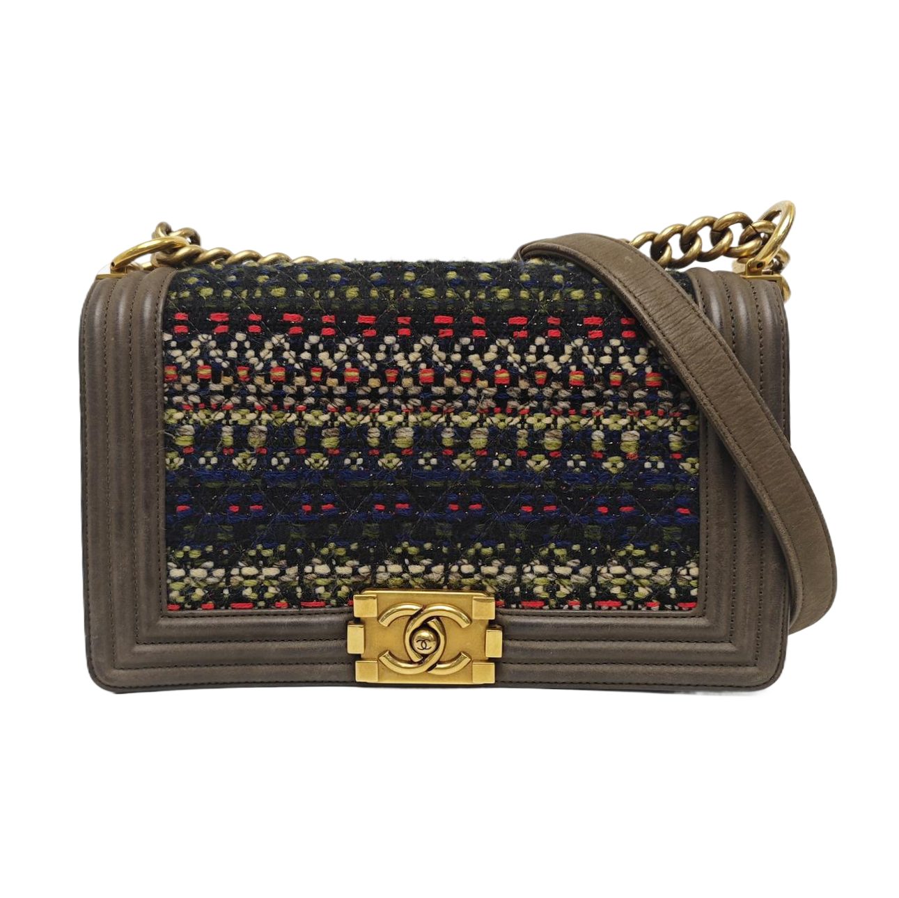 Chanel Boy Shoulder Bag, 25 cm, gold, photograph 1