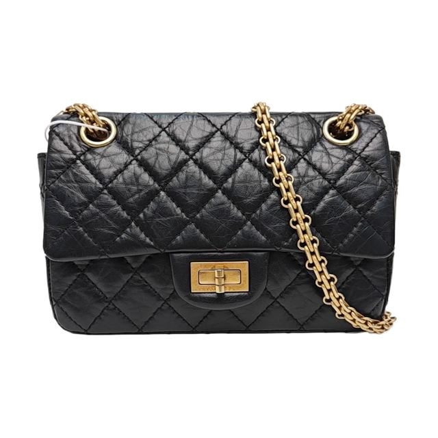 Chanel 2.55 Schultertasche, 20 cm, Schwarz, Artikel 969412416857, Kalbsleder, Leder
