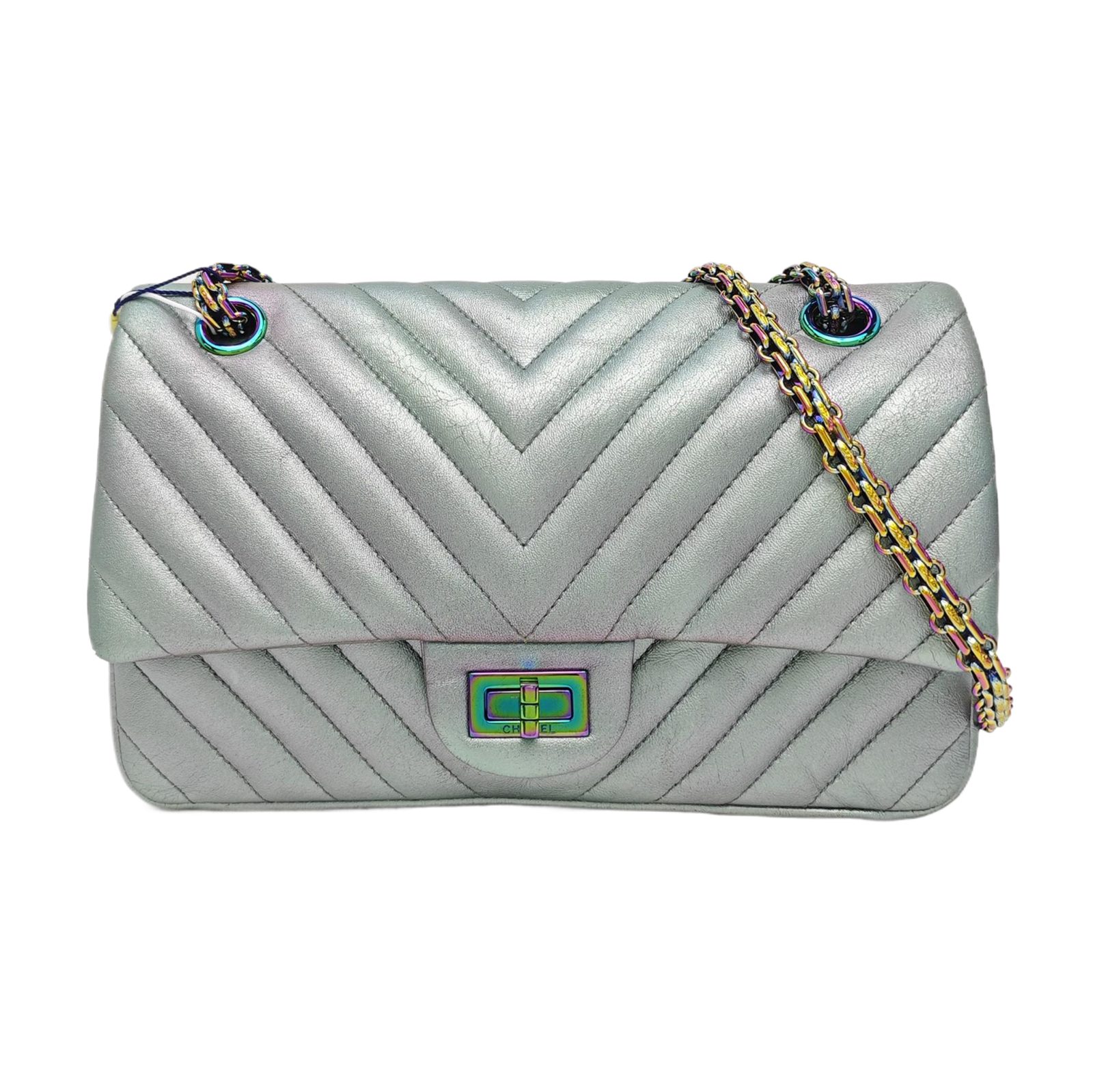 Chanel 2.55 حقيبة كتف, 24 cm, ذهب, جلد حمل, صورة 1