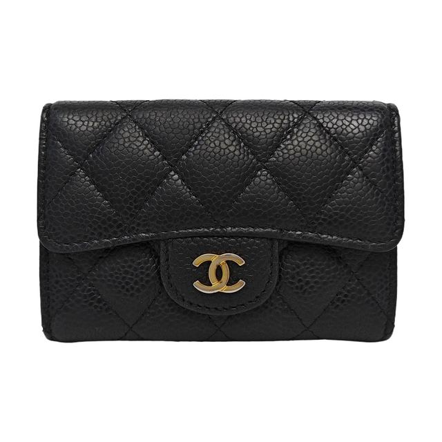 Chanel Classic Flap Portemonnaie, 11 cm, Schwarz, Artikel 973055810139, Leder