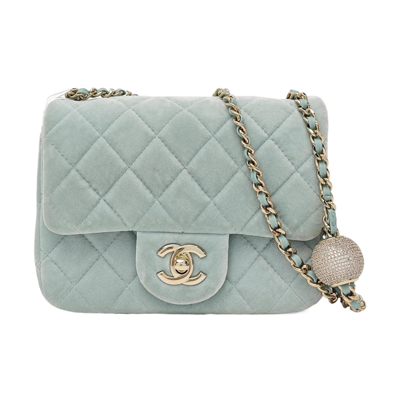 Chanel Classic Flap Shoulder Bag, 17 cm, green, photograph 1