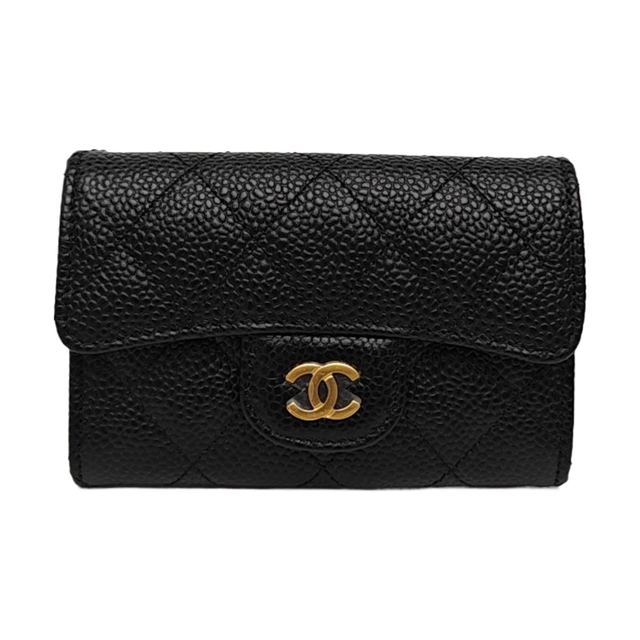 Chanel Classic Flap Kartenetui, 11.3 cm, Schwarz, Artikel 975538141937, Leder