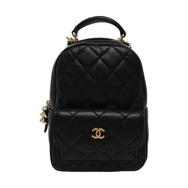 Chanel Rucksack, 13 cm, Schwarz
