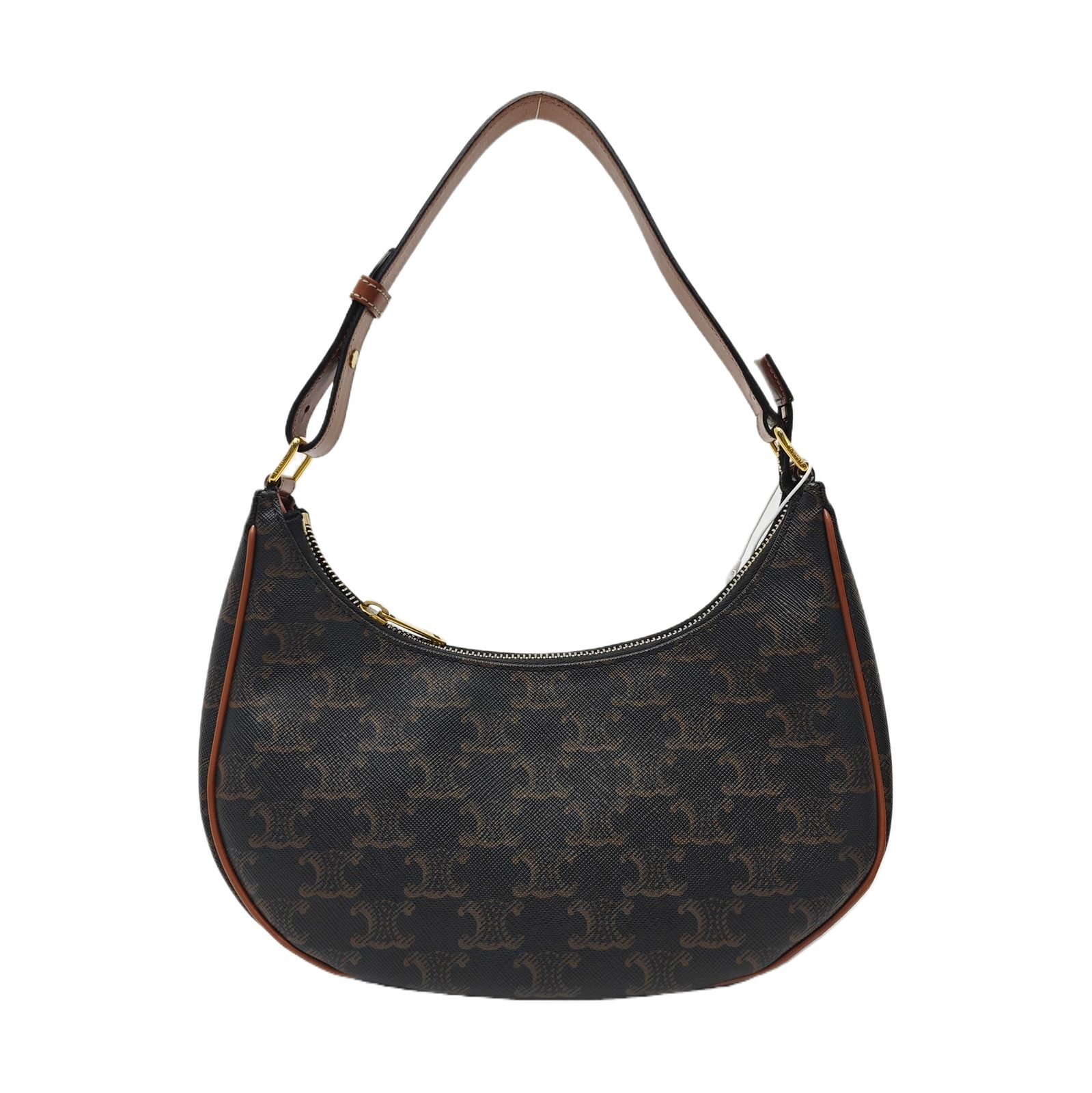 Celine Ava Handtasche, 23 cm, Braun, beschichtetes Canvas, Fotografiere 1